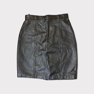 Vintage Leather Skirt